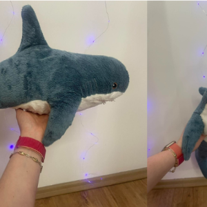 Plyšový žralok - modrý